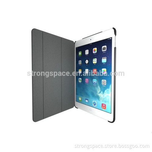 DUAL Black Super Slim Cover with Rubberized back for iPad Air/Air2/Mini4